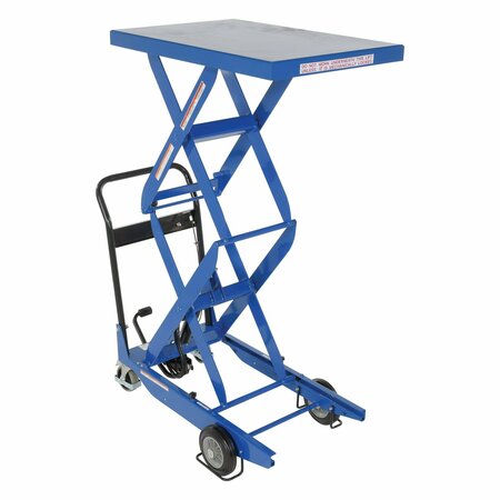 Vestil Double Scissor Cart, 400 lb. Cap, 23-3/5"W. 35-2/5"L CART-400-D-HR